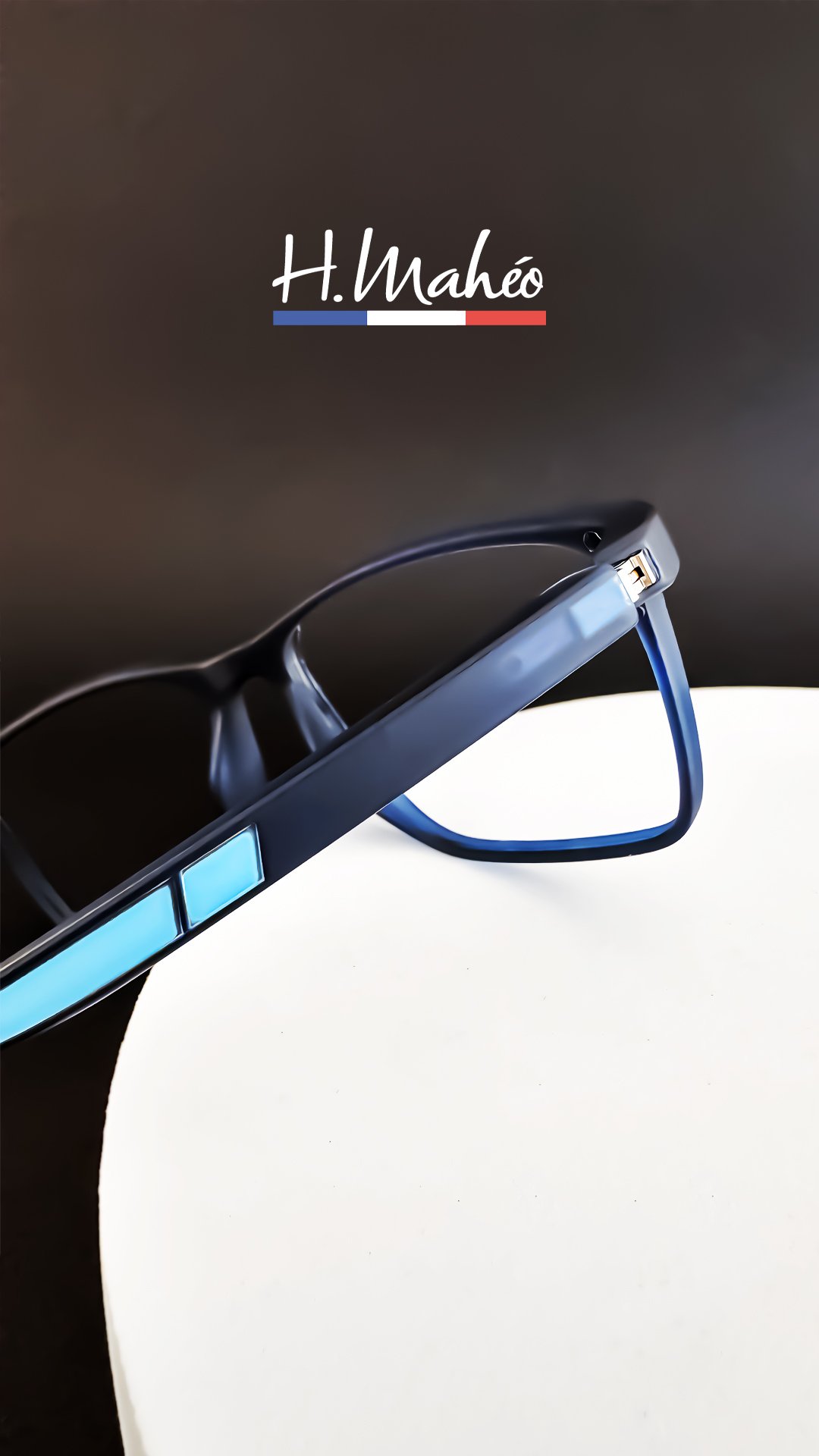 Lunette pour homme bleu